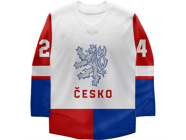 Fan hokejový dres Česko 2401 Fan hokejový dres Česko 2401