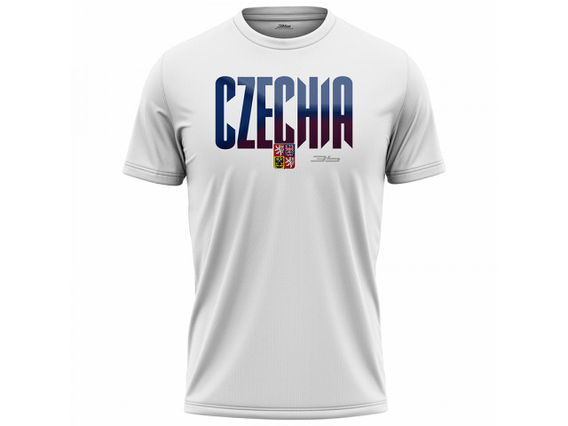 Bavlněné tričko Česko 2306 - bílá