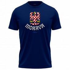 Bavlněné tričko Česko 2302 - modrá-tmavě modrá