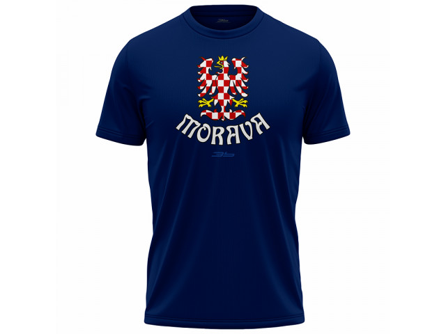 Bavlněné tričko Česko 2302 - modrá-tmavě modrá