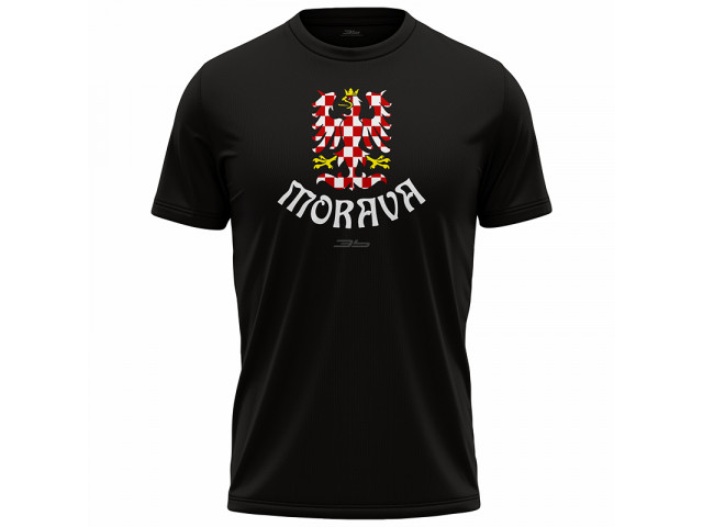 Bavlněné tričko Česko 2302 - černá