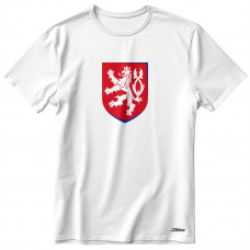 Bavlněné tričko Česko 2402 - bílá