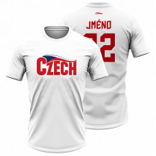 Bavlněné tričko Česko 2216 - bílá