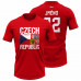 Bavlněné tričko Česko 2221 - červená