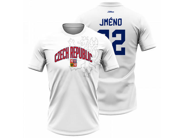 Bavlněné tričko Česko 2228