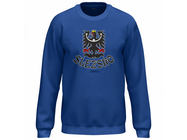 Bavlněná mikina bez kapuce Česko 2301 - královská modř