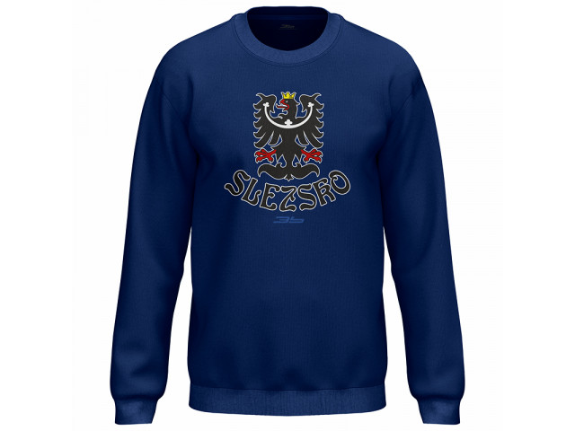 Bavlněná mikina bez kapuce Česko 2301 - modrá-tmavě modrá