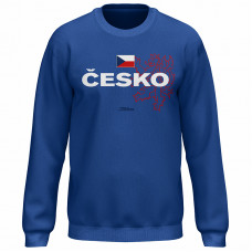 Bavlněná mikina bez kapuce Česko 2310 Bavlněná mikina bez kapuce Česko 2310