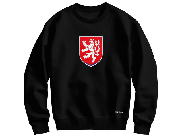 Bavlněná mikina bez kapuce Česko 2402