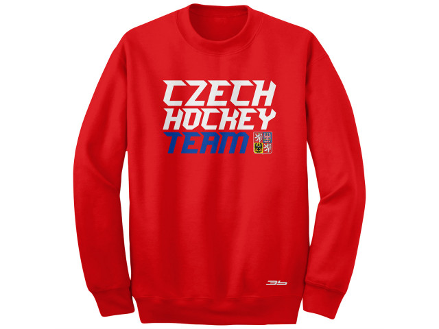 Bavlněná mikina bez kapuce Česko 2413