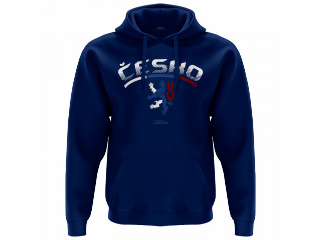 Bavlněná mikina s kapucí Česko 2303