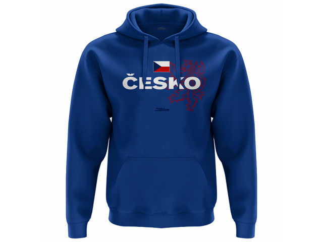 Bavlněná mikina s kapucí Česko 2310 Bavlněná mikina s kapucí Česko 2310