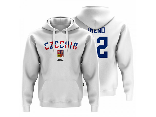 Bavlněná mikina s kapucí Česko 2201