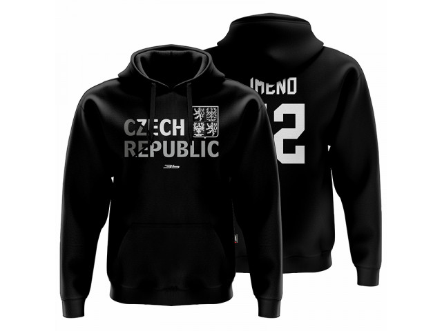 Bavlněná mikina s kapucí Česko 2203b