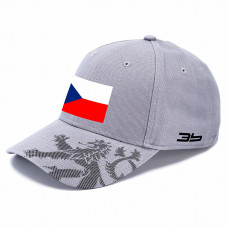 Kšiltovka Česko 2302 - šedá