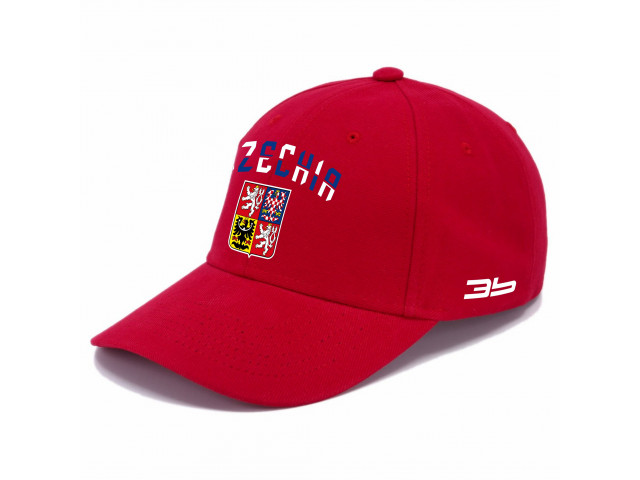 Kšiltovka Česko 2203b - červená