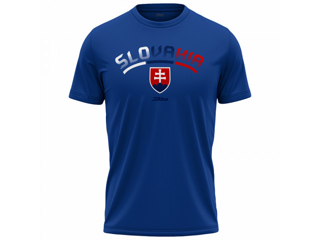 Bavlněné tričko Slovensko 2301 - královská modř