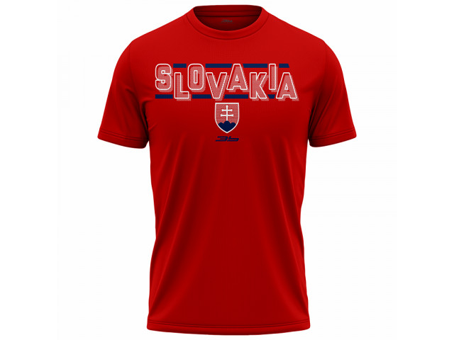 Bavlněné tričko Slovensko 2302 - červená