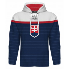 Tepláková mikina Slovensko 2203 - modrá-tmavě modrá