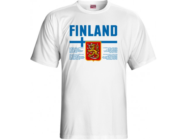 Bavlněné tričko Finsko 2201 - bílá