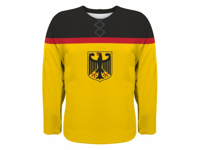 Fan hokejový dres Německo 2203 - žlutá