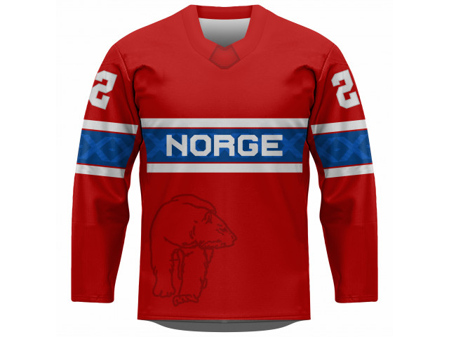Fan hokejový dres Norsko 2202