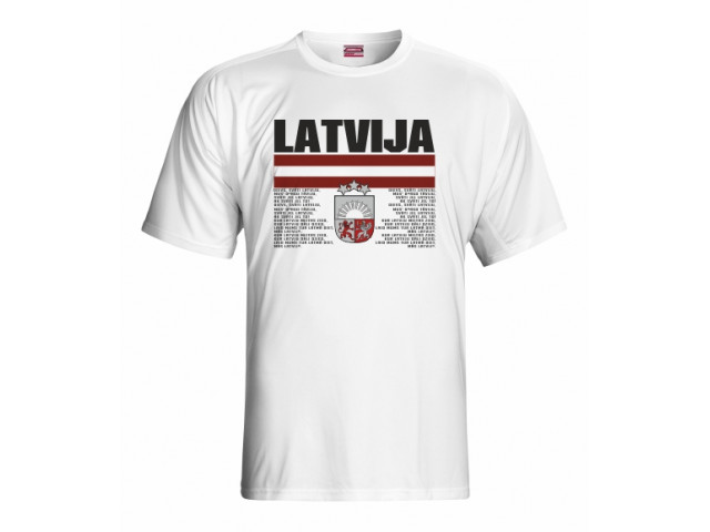 Bavlněné tričko Lotyšsko 2201 Bavlněné tričko Lotyšsko 2201