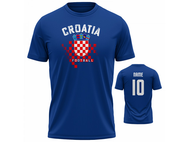 Bavlněné tričko Chorvatsko 2203