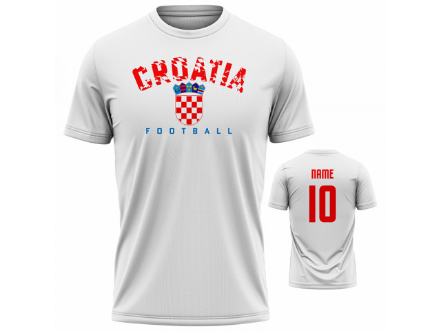 Bavlněné tričko Chorvatsko 2204