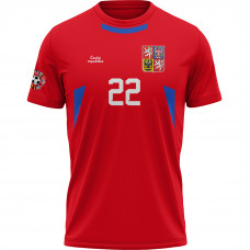 Fan dres Česko 2402 - červená