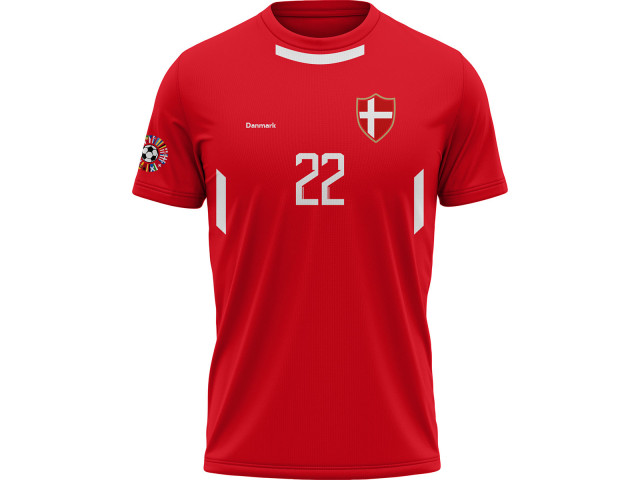 Bavlněné tričko Dánsko 2401 - červená