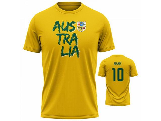 Bavlněné tričko Austrálie 2201 - žlutá