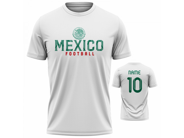 Bavlněné tričko Mexiko 2201 - bílá