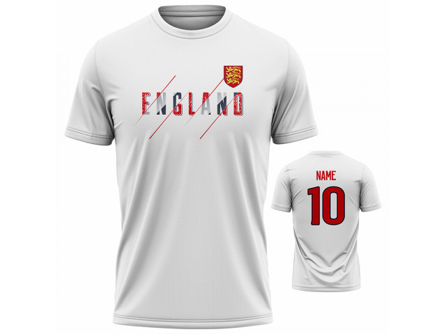 Bavlněné tričko Anglie 2203 - bílá