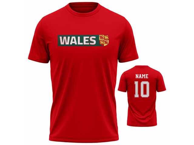 Bavlněné tričko Wales 2201 - červená