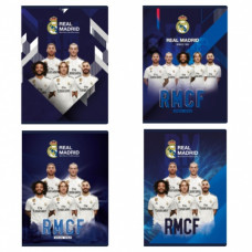 Zošit A5 štvorčekový Real Madrid, 16 listov, mix vzorov, 102019011 Zošit A5 štvorčekový Real Madrid, 16 listov, mix vzorov, 102019011