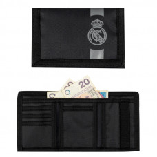 Peňaženka Real Madrid Black – textilná peňaženka na suchý zips, 504026004 Peňaženka Real Madrid Black – textilná peňaženka na suchý zips, 504026004