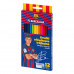 Ergonomické trojhranné farbičky 12ks FC Barcelona, 312023050 Ergonomické trojhranné farbičky 12ks FC Barcelona, 312023050
