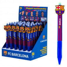Gumovacie klik pero FC Barcelona - 0,5 mm, modré, 1ks, stojan, 201023051 Gumovacie klik pero FC Barcelona - 0,5 mm, modré, 1ks, stojan, 201023051