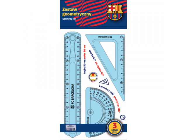 Flexi geometrická sada FC Barcelona - 3 diely, 424023051 Flexi geometrická sada FC Barcelona - 3 diely, 424023051