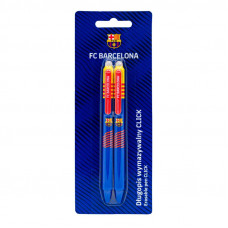 Gumovacie klik pero FC Barcelona - 0,5 mm, modré, 2ks, blister, 201024901