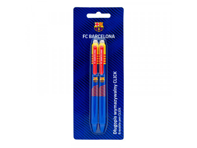 Gumovacie klik pero FC Barcelona - 0,5 mm, modré, 2ks, blister, 201024901 Gumovacie klik pero FC Barcelona - 0,5 mm, modré, 2ks, blister, 201024901
